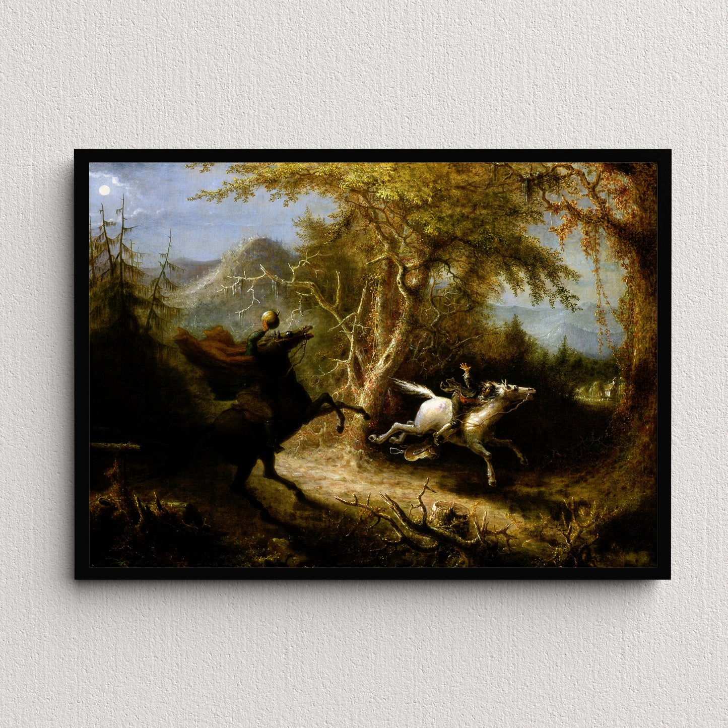The Headless Horseman Pursuing Ichabod Crane (1858) | John Quidor