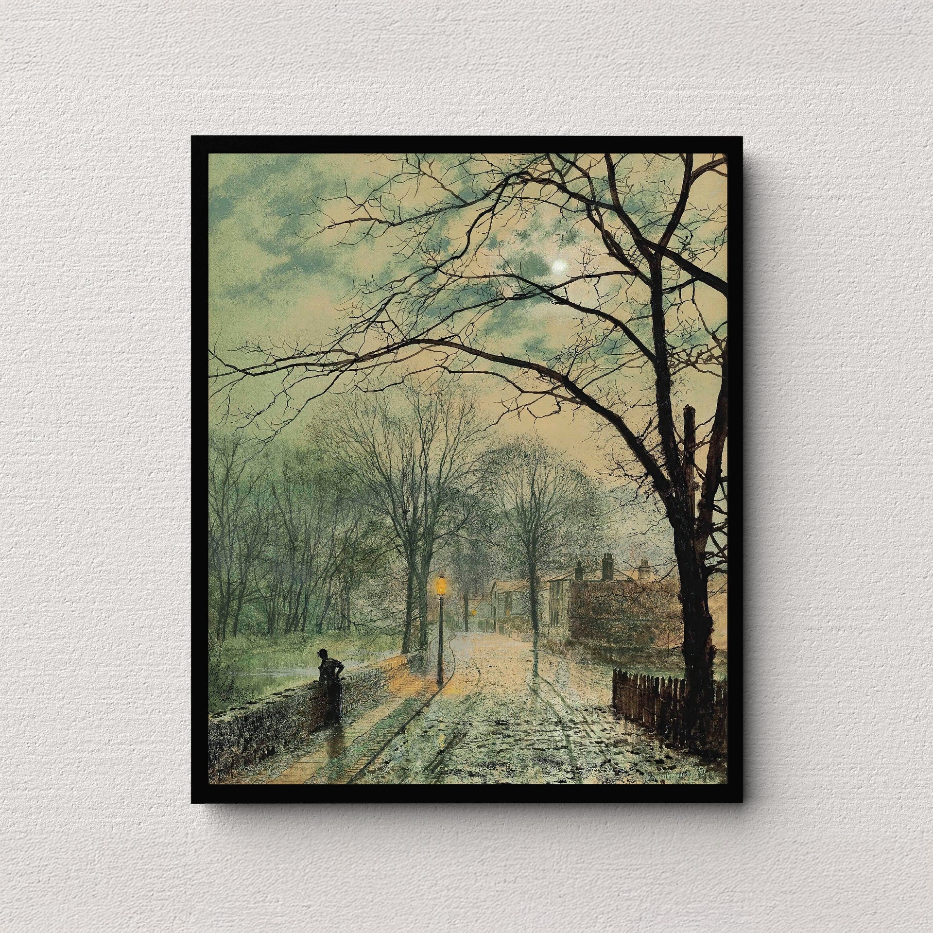 Amazon.com: John Atkinson Grimshaw-A moonlit stroll