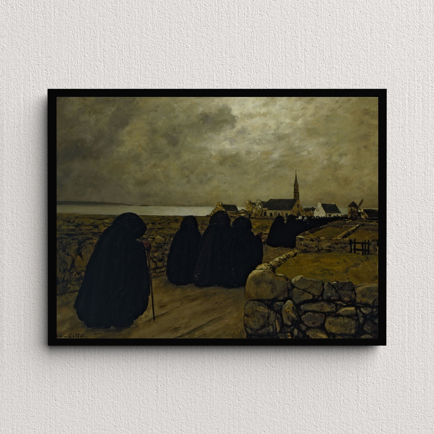 Low Mass in Winter (1902) | Charles Cottet