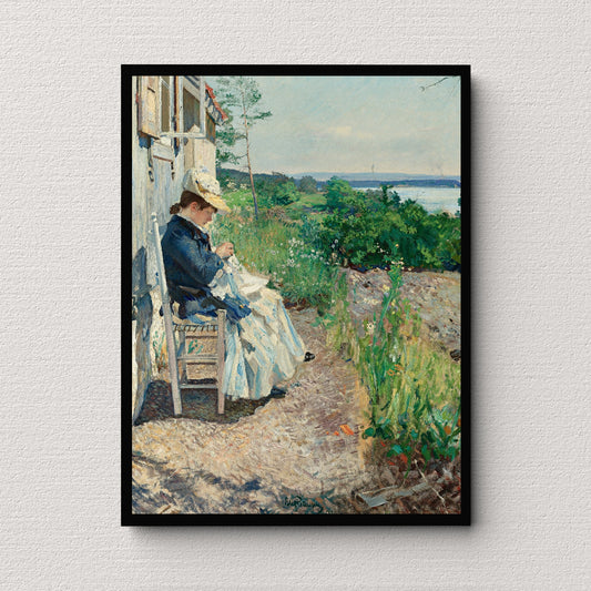 Sunshine, Kalvøya (1891) | Eilif Peterssen