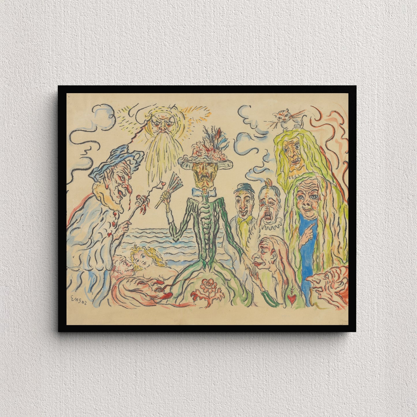 The Coquettish Death (Maskers) (1922) | James Ensor