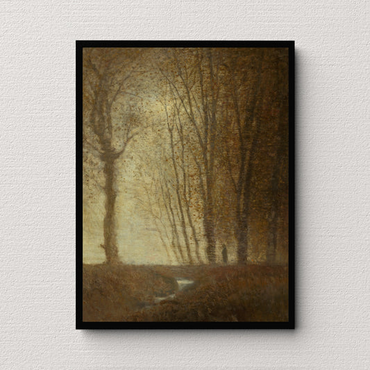Edge of the Forest in the Moonlight (1880) | László Mednyánszky