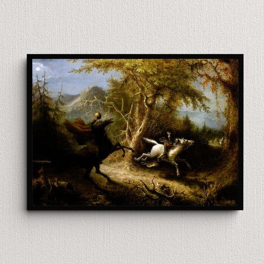 The Headless Horseman Pursuing Ichabod Crane (1858) | John Quidor