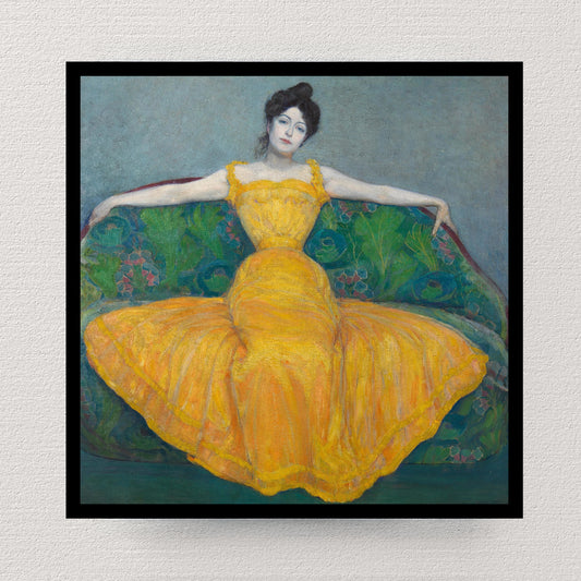 Lady in a Yellow Dress (1899) | Max Kurzweil