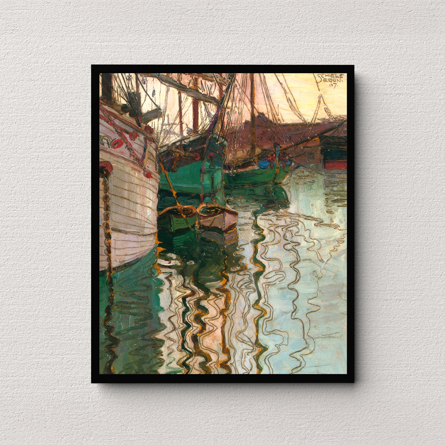 Harbor of Trieste (1907) | Egon Schiele