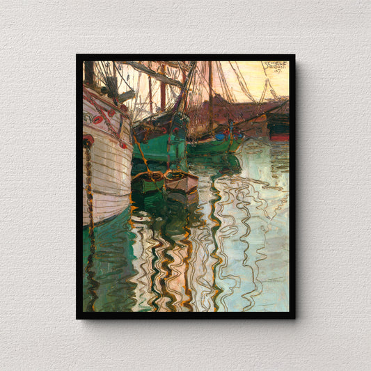 Harbor of Trieste (1907) | Egon Schiele