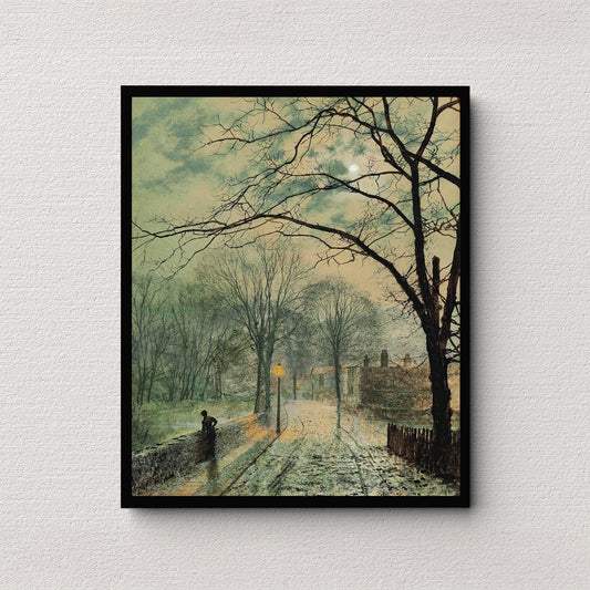 A Moonlit Stroll (1878) | John Atkinson Grimshaw