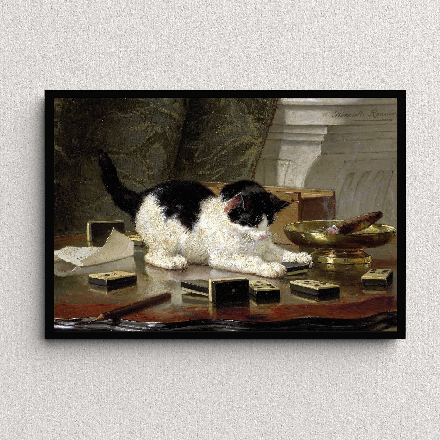 The Cat at Play (1878) | Henriëtte Ronner