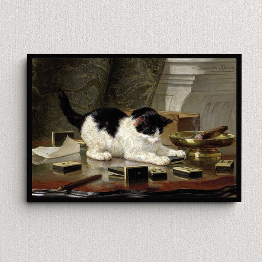 The Cat at Play (1878) | Henriëtte Ronner