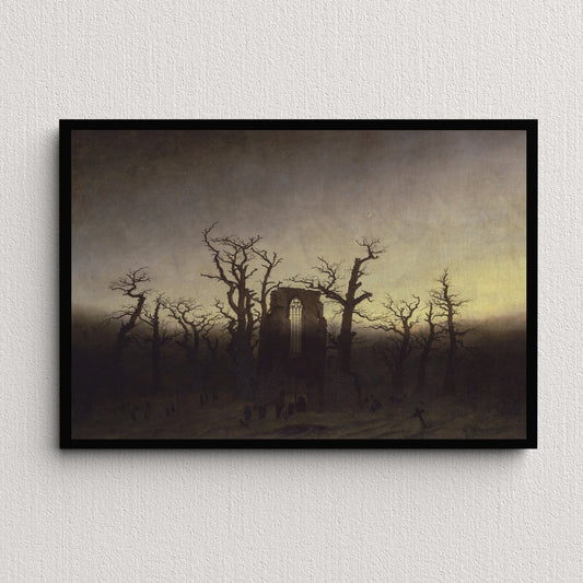 The Abbey in the Oakwood (1810) | Caspar David Friedrich
