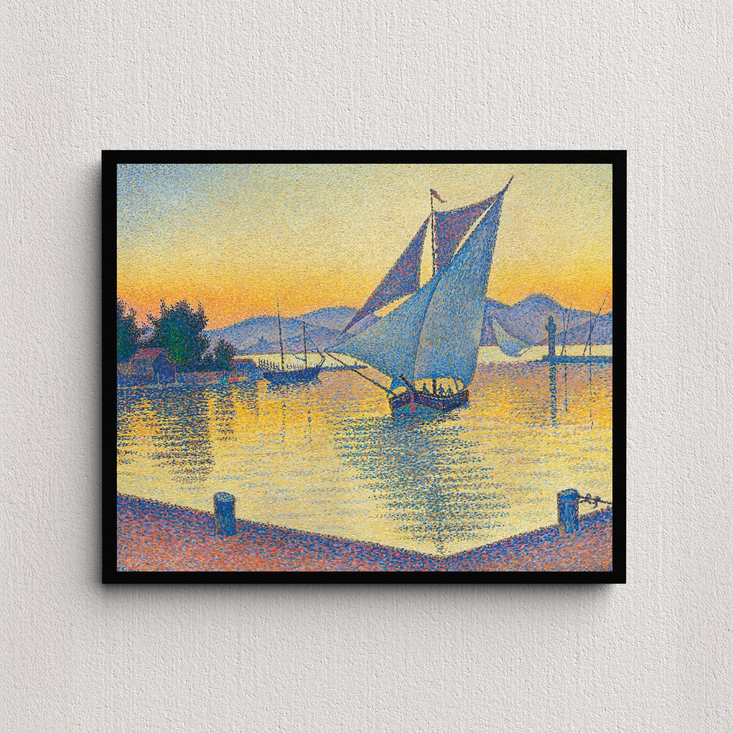 The Port at Sunset (Saint-Tropez) (1892) | Paul Signac