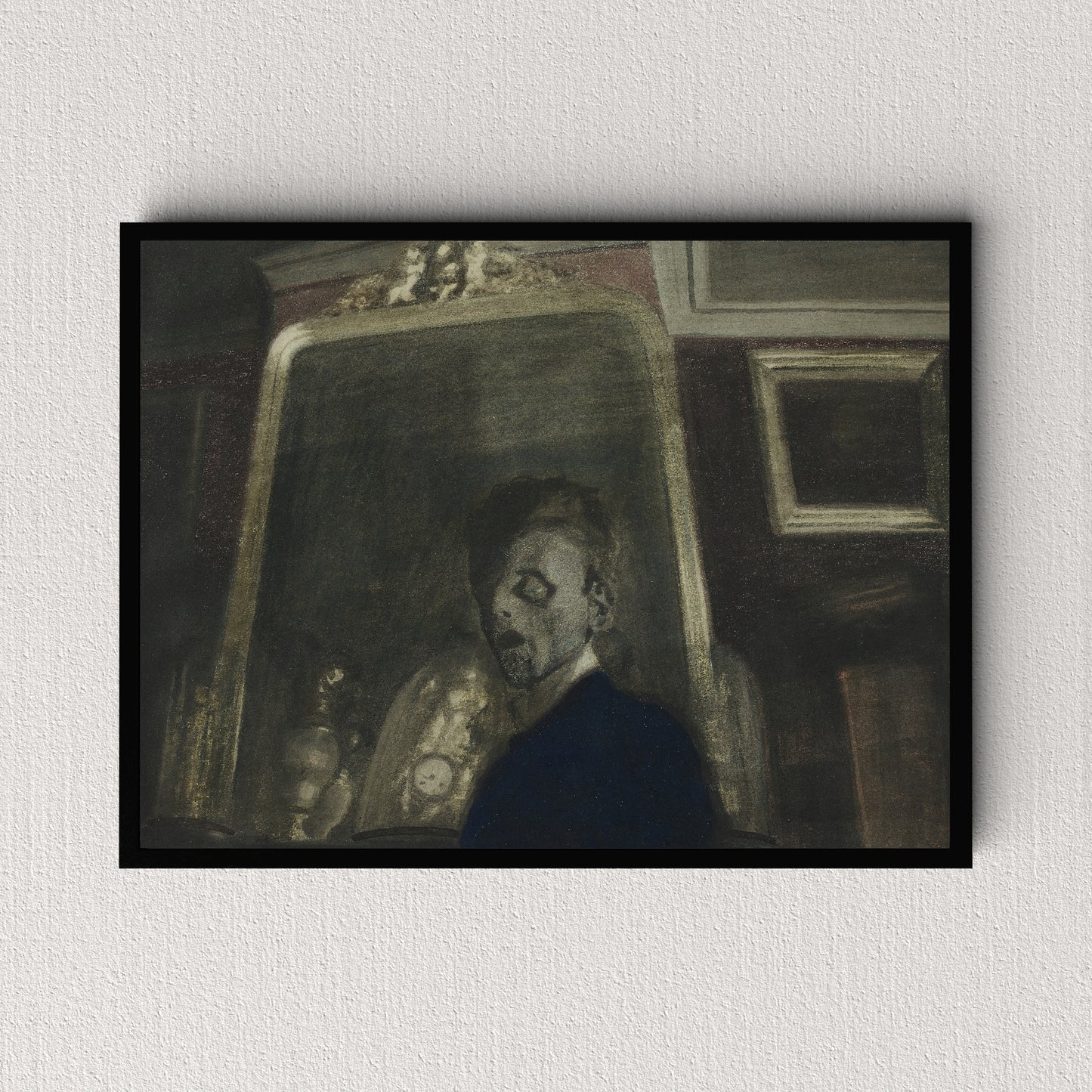 Self-Portrait Before a Mirror (1908) | Léon Spilliaert