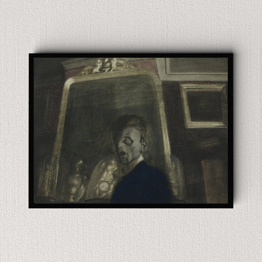 Self-Portrait Before a Mirror (1908) | Léon Spilliaert