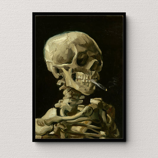 Skull of a Skeleton with Burning Cigarette (1886) | Van Gogh