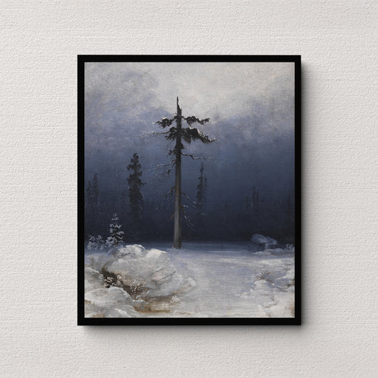 Tree in a Wintry Forest (1859) | Peder Balke