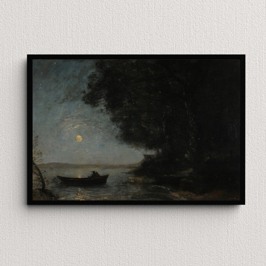 The Lake; Night Effect (1869) | Jean-Baptiste-Camille Corot