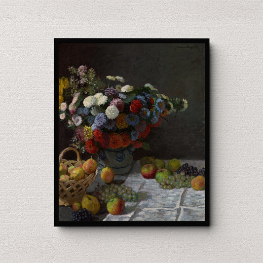 Still Life with Flowers and Fruit (1869) | Claude Monet
