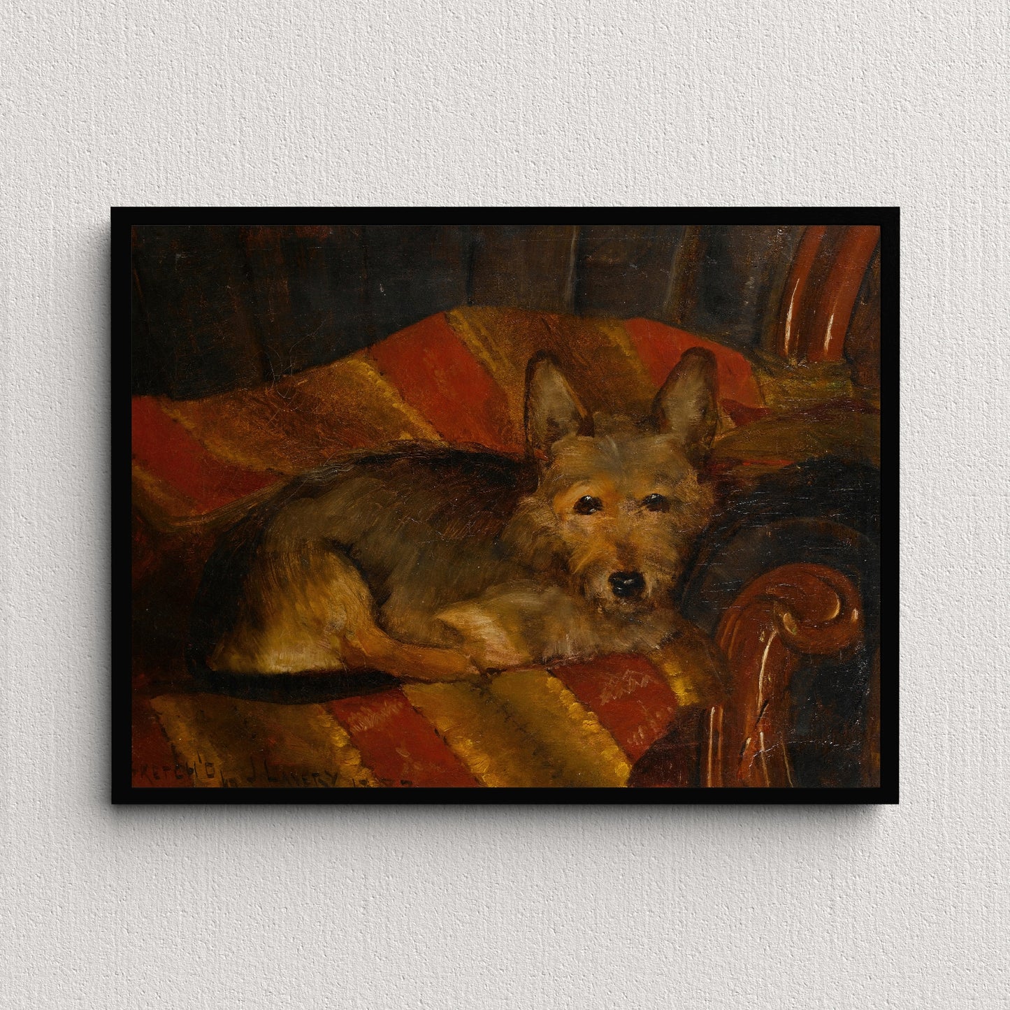 Dog on a Chair (1882) | Sir John Lavery